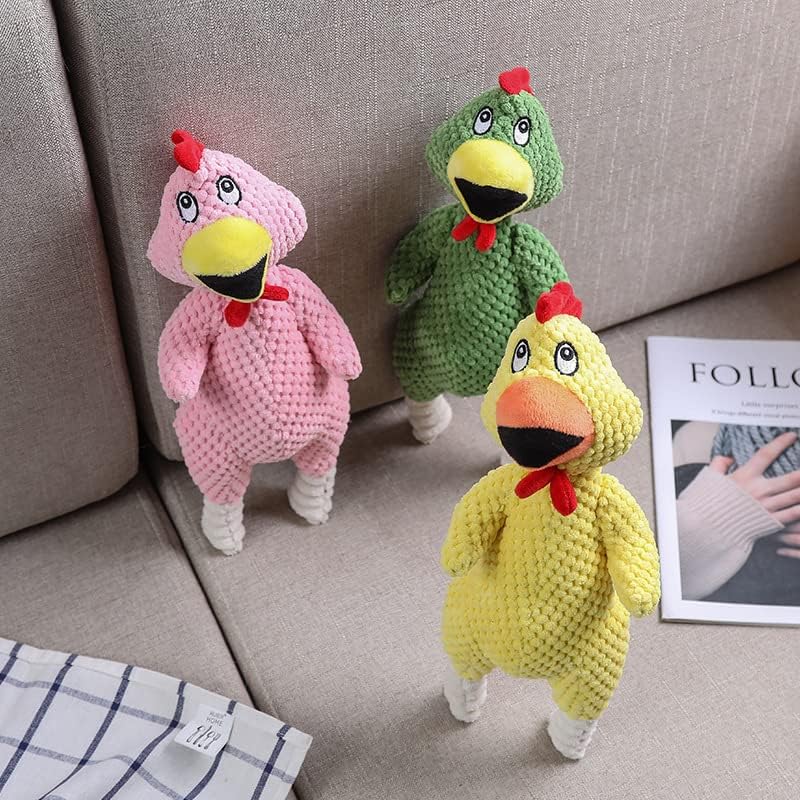 Juguete Peluche Gallina con Pito para Perros